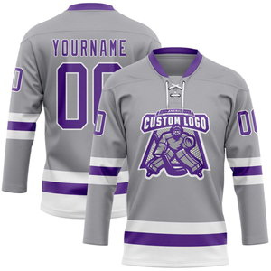 Maillot de hockey sur glace personnalisé uniforme d'équipe sublimé nom et numéro personnalisés vêtements de sport - Product Image 1