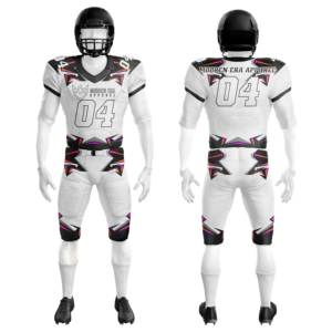 100% poliéster juvenil personalizado Jersey uniformes de fútbol americano conjuntos de aparejos sublimados sarga disponible - Product Image 2