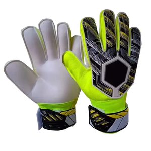 Guantes de portero de látex alemán de diseño personalizado profesional 4mm de espesor protección de dedos de cuero adultos jóvenes deportes Sialkot - Product Image 2