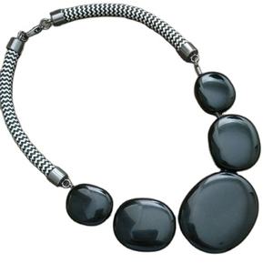 Collier de perles multicolores en verre de cristal de pierre naturelle pour femmes, fait à la main - Product Image 6