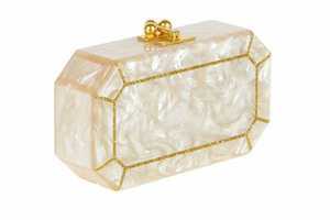 Sacs tendance pour femmes Sacs de créateur en résine époxy aspect marbre Pochettes à bandoulière avec chaîne Sac à bandoulière élégant pour femmes avec chaîne - Product Image 6