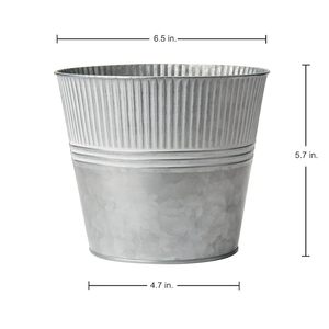 ถังโลหะสำหรับดอกไม้บ้านไร่กลางแจ้งถังโลหะสำหรับตกแต่งบ้านในร่ม - Product Image 2