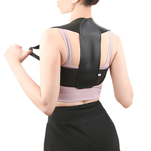 Corrector de Postura Invisible de Cuero PU Transparente, Correa Abierta para Hombros, Alineación Vertical, Cinturón de Soporte Lumbar Transpirable - Product Image 1