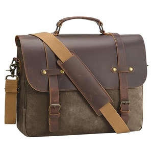 Sac de bureau en cuir véritable de qualité professionnelle pour hommes sac en cuir avec logo personnalisé OEM en cuir d'affaires de haute qualité - Product Image 4