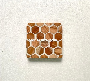 Dessous de verre personnalisés en résine et bois pour la décoration de la maison Dessous de verre ronds en résine époxy pour hôtel Sous-verres en bois d'acacia - Product Image 4