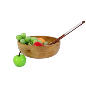 ชามไม้อะคาเซียชามสลัดไม้ชามขนาดใหญ่สำหรับเครื่องครัวจากผู้ผลิตเวียดนาม - Product Image 2