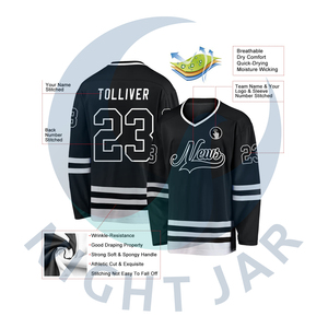 New Best Wholesale <b>Light</b> Weight OEM Sublimated Ice Hockey Jerseys With Custom logo Printed - Product Image 2