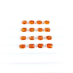 Zafiro Azul Real Natural Sin Tratar, Corte Esmeralda, Facetado, Gema Suelta de 5x4mm, Corte Ovalado Octogonal Calibrado - Product Image 2