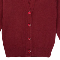 Cárdigan de Punto Unisex para Otoño, Suave, Cálido, Transpirable, de Secado Rápido, con Diseños de Parches, Suéter Escolar para Niños y Adultos, Venta al Por Mayor