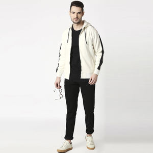 Sweat à capuche lourd pour hommes pull en relief sweat à capuche personnalisé unisexe vente en gros - Product Image 4