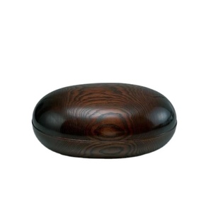 ShellMut de madera con acabado de nuez, uso de diseño único en olla de almacenamiento para servir alimentos con tapa para cocina, hotel, Venta caliente de madera cálida - Product Image 1