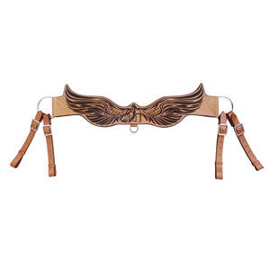 Prêt Navire Western Équestre Véritable Cuir De Vachette Cheval Racing Plastron Strass Concho Décoré Colliers De Poitrine - Product Image 6