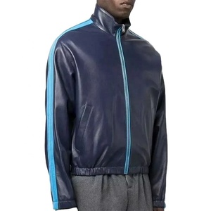 Varsity Jacket Hombres de alta calidad al por mayor Hombres Varsity Jacket Streetwear 100% Lana/Poliéster Aduanas Impreso Chaquetas para hombres Blan - Product Image 1