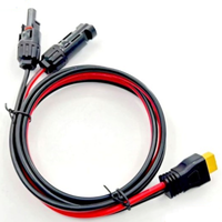 Câble de charge solaire Connecteur solaire vers connecteur adaptateur XT60 Connecter le panneau solaire pour centrale électrique portable et générateur solaire