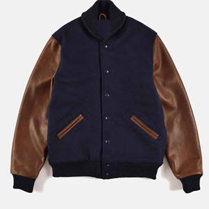 2025 gran oferta Logo bordado College chaqueta de hombre Letterman estilo de Color personalizado ropa Casual CollegeBaseballjacket para hombres - Product Image 1