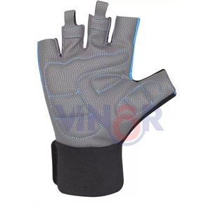 Guantes de Piel y Goma Personalizados para Levantamiento de Pesas, para Hombres y Mujeres, Guantes de Gimnasio para Entrenamiento con Pesas, Equipo de Fitness - Product Image 4