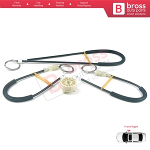 Juego de Reparación de Elevalunas Eléctrico BWR677, Delantero Derecho, para Megane MK2 EM0/1 2002-2009 CC Cabriolet Convertible 820101093 - Product Image 3
