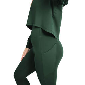 เสื้อฮู้ดครอปผู้หญิงทรงเข้ารูป แขนยาว พิมพ์โลโก้ตามสั่ง คุณภาพสูง สำหรับผู้ใหญ่ - Product Image 4