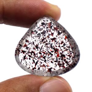 Natural Super Seven Amethyst Rutile Faceted Cut Stone Cabochon Fabricación de joyas Gemstone 27X26MM - Product Image 3