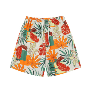 Nouvel Arrivage – Short Homme Style Urbain Imprimé Numérique Fleurs Unies en Toile Coupe Slim Anti-Plis Séchage Rapide Respirant - Product Image 1
