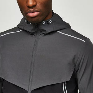 Wholesale Custom <b>Men's</b> Full Zip up Wind Breaker <b>Jacket</b> Training <b>Light</b> Weight Waterproof Sports Windbreaker <b>Jacket</b> for <b>Men</b> - Product Image 3