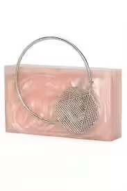 Pochette en résine colorée pour les femmes Party Wear Sac à main à bas prix par Crescent Crafts - Product Image 2