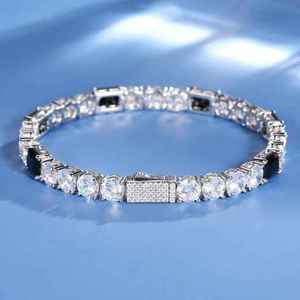 Elegant Two Tone <b>Tennis</b> for <b>Bracelet</b> 925 Silver & 18K Gold Plated Moissanite Diamond <b>Fashion</b> Cuff <b>Bracelets</b> Gift for Women - Product Image 2