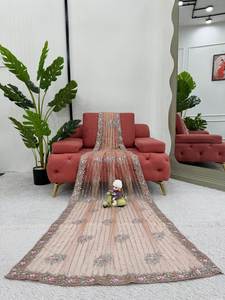 Estilo moderno más demandado Color brillante Impreso digital Rich Pallu Work Trendy & Comfortable FANCY Saree con la misma pieza de blusa - Product Image 5