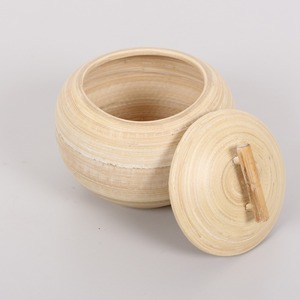 Vente en gros Vietnam de bocaux en bambou naturel filé avec couvercle bocaux et boîtes de stockage au meilleur prix pour l'organisation de bijoux - Product Image 3