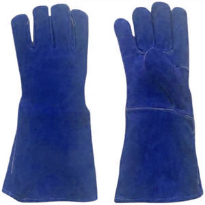 Guantes de Cuero Vacuno Marrón con Protección de Látex Reflectante Anti-Calor para Soldadura, Ropa de Protección para Trabajos Industriales y Barbacoa - Product Image 6