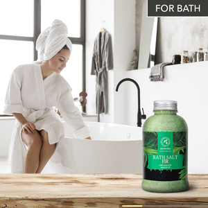 Aromatika Fir Natural Sea <b>Salt</b> for Body Bathing 600g with Rejuvenating Essential Oil - Product Image 3