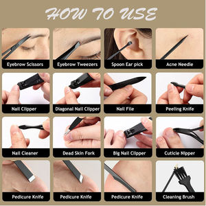 <b>Manicure</b> Kit Professional Pedicure Kit 19 in 1 Nail Clipper <b>for</b> <b>Women</b> & Men Nail Grooming Kit - Product Image 4