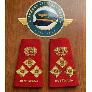 Épaulettes de grade militaire du Botswana |   Épaulettes personnalisées |   Rangements pour uniformes |   Épaulettes du Botswana - Product Image 1