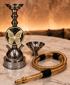 Cachimba de Lujo de Latón Hecha a Mano con Diseño de Mosaico Decorativo, Estilo Egipcio, para Mesa - Product Image 5