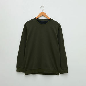 Sudadera de Manga Larga para Hombre, Invierno, Color Sólido, Secado Rápido, Transpirable, Cuello Redondo, con Logotipo Personalizado, Cómoda y Elegante - Product Image 5