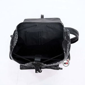 Mochila de viaje para senderismo, logotipo personalizado, impresión por sublimación, moda, ligera, impermeable, para viajes de negocios, mochila inteligente de cuero PU - Product Image 4