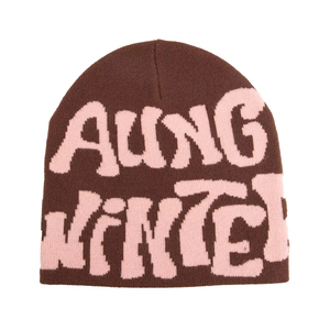 Vente en gros de chapeaux d'hiver chauds, vêtements décontractés de fête, casquettes de sport, bonnets tricotés en acrylique, bonnet de tête de mort, broderie personnalisée - Product Image 5