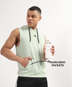 Camiseta sin mangas Stringer para hombre - Lycra Dotknit importada (180 GSM) - Camiseta de tirantes para correr, fitness y gimnasio - Product Image 3