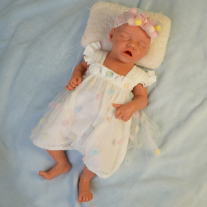 Bebé realista <span class=keywords><strong>de</strong></span> silicona completa 43cm 3kg Sleeping Girl <span class=keywords><strong>Reborn</strong></span> Dolls Silicona Baby Doll - Product Image 2