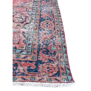 Tapis en laine rouge et orange vintage 9x12, noué à la main, motif médaillon, pour la maison et le salon, tissage rectangulaire pour couloir - Product Image 4