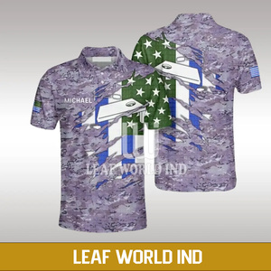 Venta al por mayor de camisetas de polo deportivas de secado rápido impresas por sublimación transpirables Cornhole con logotipo personalizado para hombres y mujeres 2024 - Product Image 3