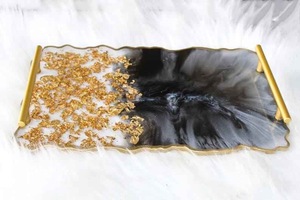 Resin <b>Decorative</b> Tray in Multiple Colors Rectangle Home <b>Decor</b> Resin Tray High Quality - Product Image 6