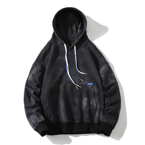 Sweat-shirts à capuche unisexes personnalisés en tie-dye en gros, coton biologique, surdimensionnés, en molleton français, sweat-shirt pour homme de haute qualité - Product Image 3