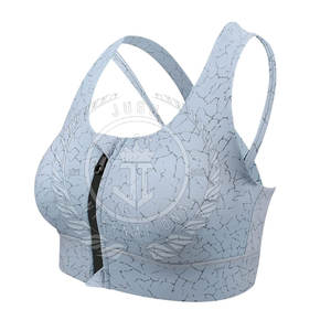 Soutien-gorge de sport pour femme, nouvelle conception, maintien élevé, tissu respirant, logo frontal, couleurs et tailles personnalisables - Product Image 1