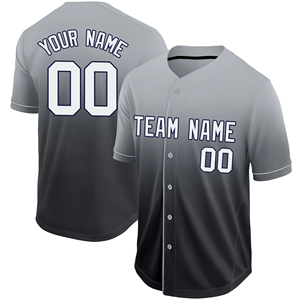 Custom Black Baseball Jersey Short Sleeve Button Front Heat-Transfer <b>Printed</b> Team Name 00 <b>Men</b> Regular Fit Adults Summer - Product Image 4