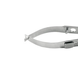 Micro-ciseaux chirurgicaux fins en titane et acier inoxydable avec poignée antidérapante pour laboratoires médicaux, cours d'anatomie et dissection - Product Image 4