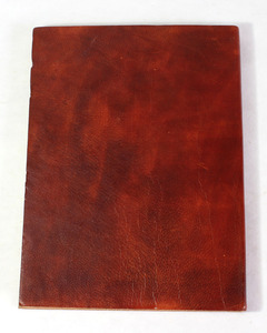 <b>Vintage</b> Traveler <b>Notebook</b> Hard Bound Brown Goat TC Leather Journal With Hemp Leaf Embossed Front Cover - Product Image 2