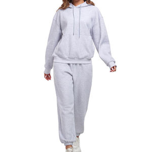 Chándales ecológicos para mujer, chándal de manga larga con estampado de logotipo personalizado para mujer - Product Image 1