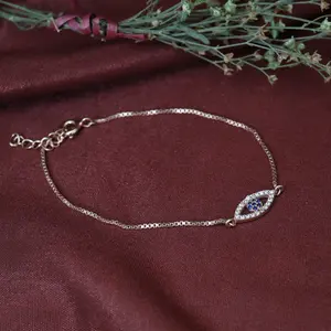 <b>Rose</b> <b>Gold</b> Evil Eye Beaded <b>Bracelet</b> for Women Bohemian <b>Charm</b> with Pearl Main Stone Protective Jewelry Gift - Product Image 3