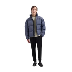 Men's Winter Bubble Quilted <b>Jacket</b> Polyester <b>Padded</b> Turn-down Collar High Street Coat Casual Puffer Plus Size <b>Waterproof</b> - Product Image 3